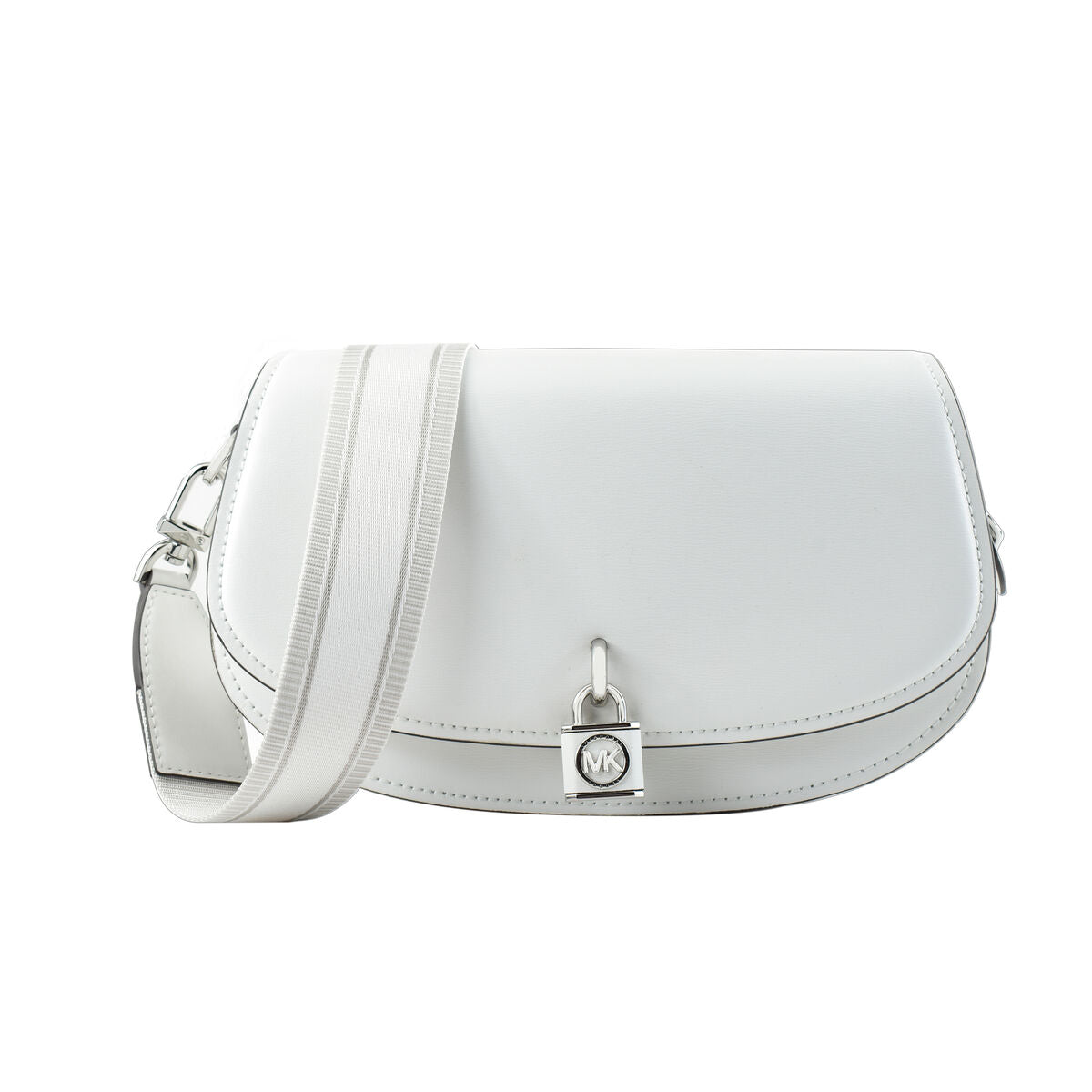 Damen Handtasche Michael Kors Mila Weiß 16 x 25 x 7 cm