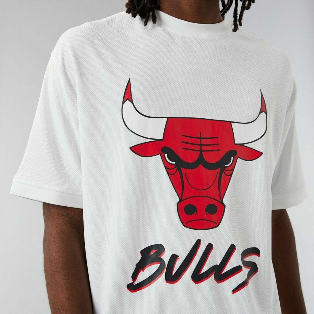 Kurzärmliges Sport T-Shirt NBA SCRIPT MESH New Era WHIFDR 60284736 Weiß – LuxeStyle Schweiz