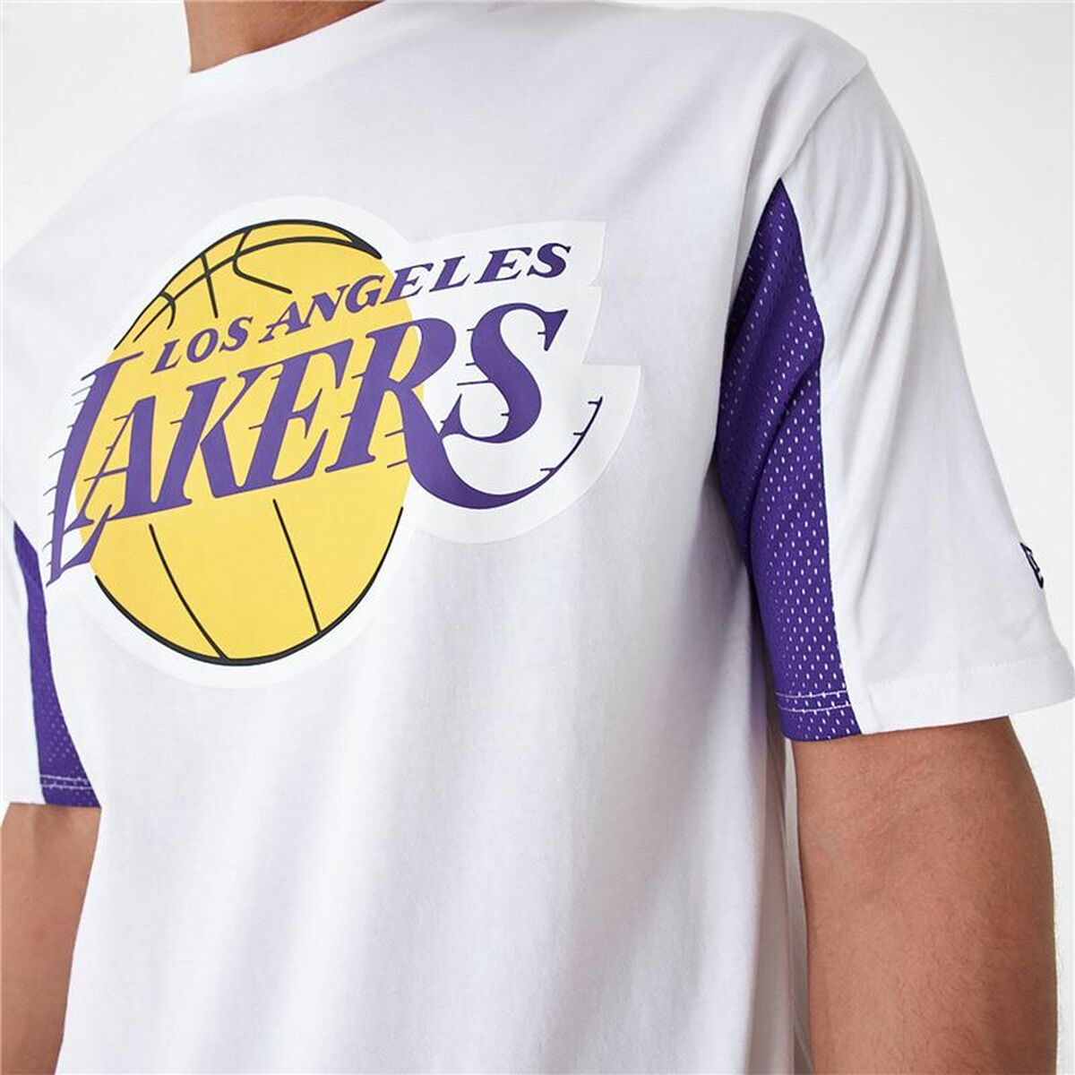 Kurzärmliges Sport T-Shirt New Era 60435482 Weiß (S)