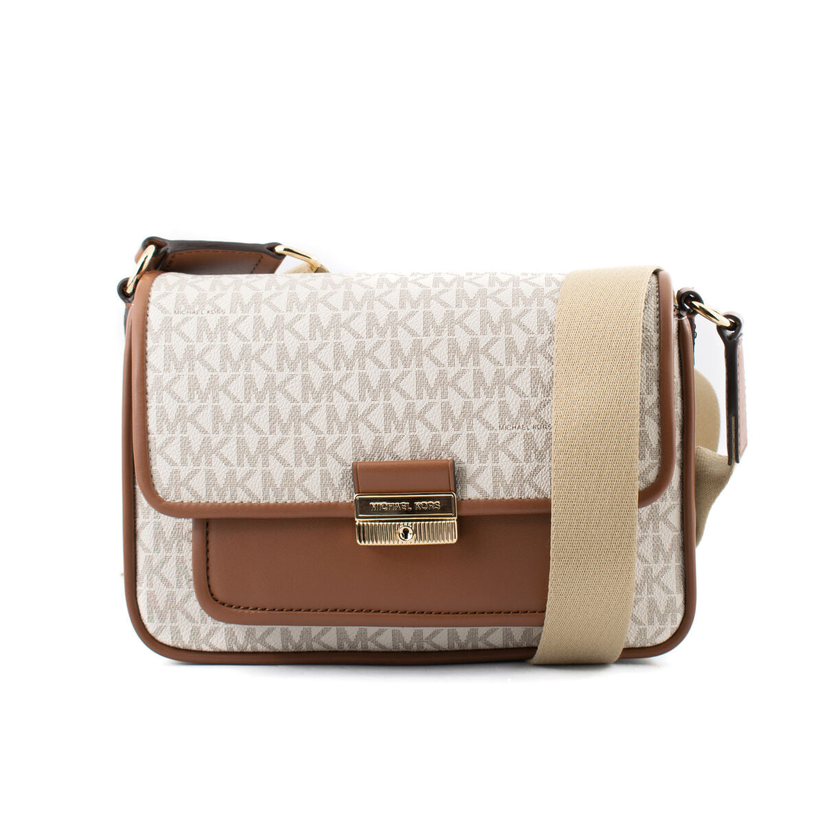 Umhängetasche Michael Kors Bradshaw Beige 24 x 17 x 10 cm