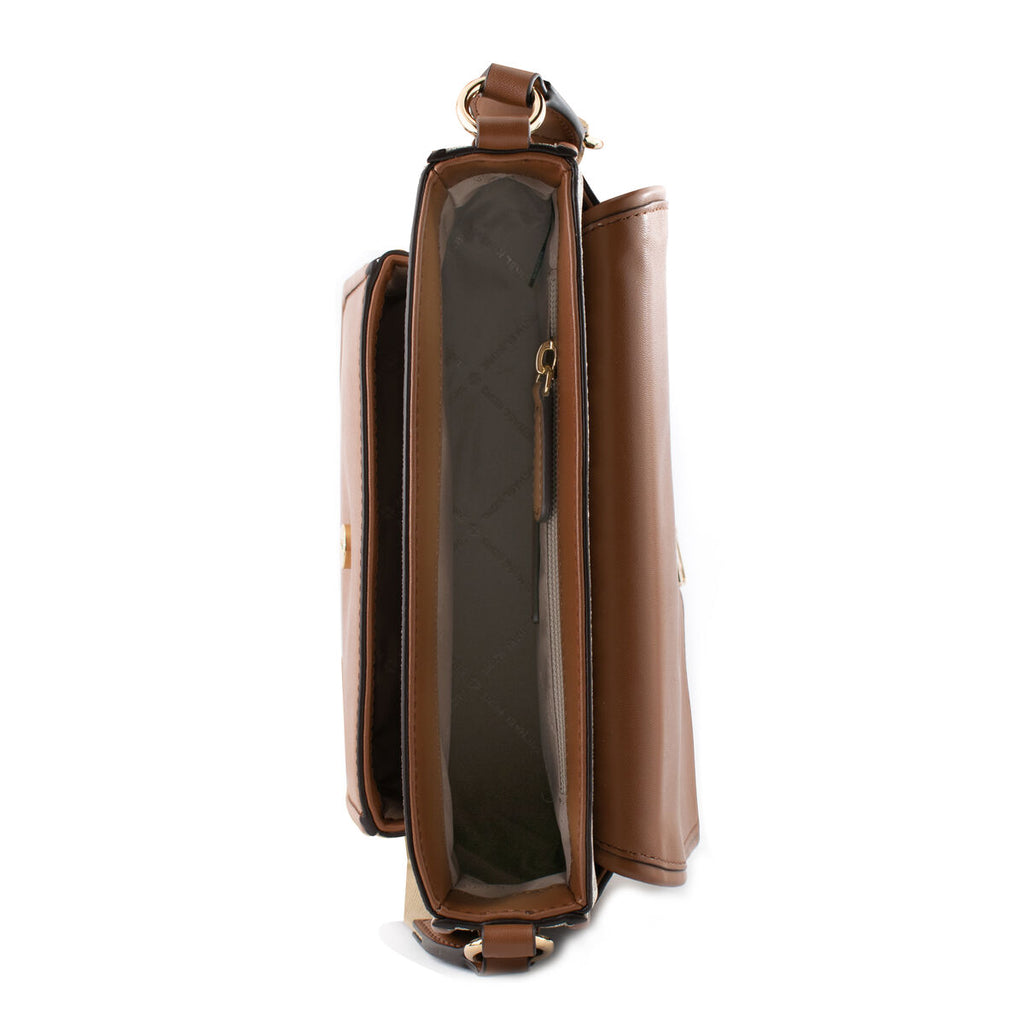 Umhängetasche Michael Kors Bradshaw Beige 24 x 17 x 10 cm