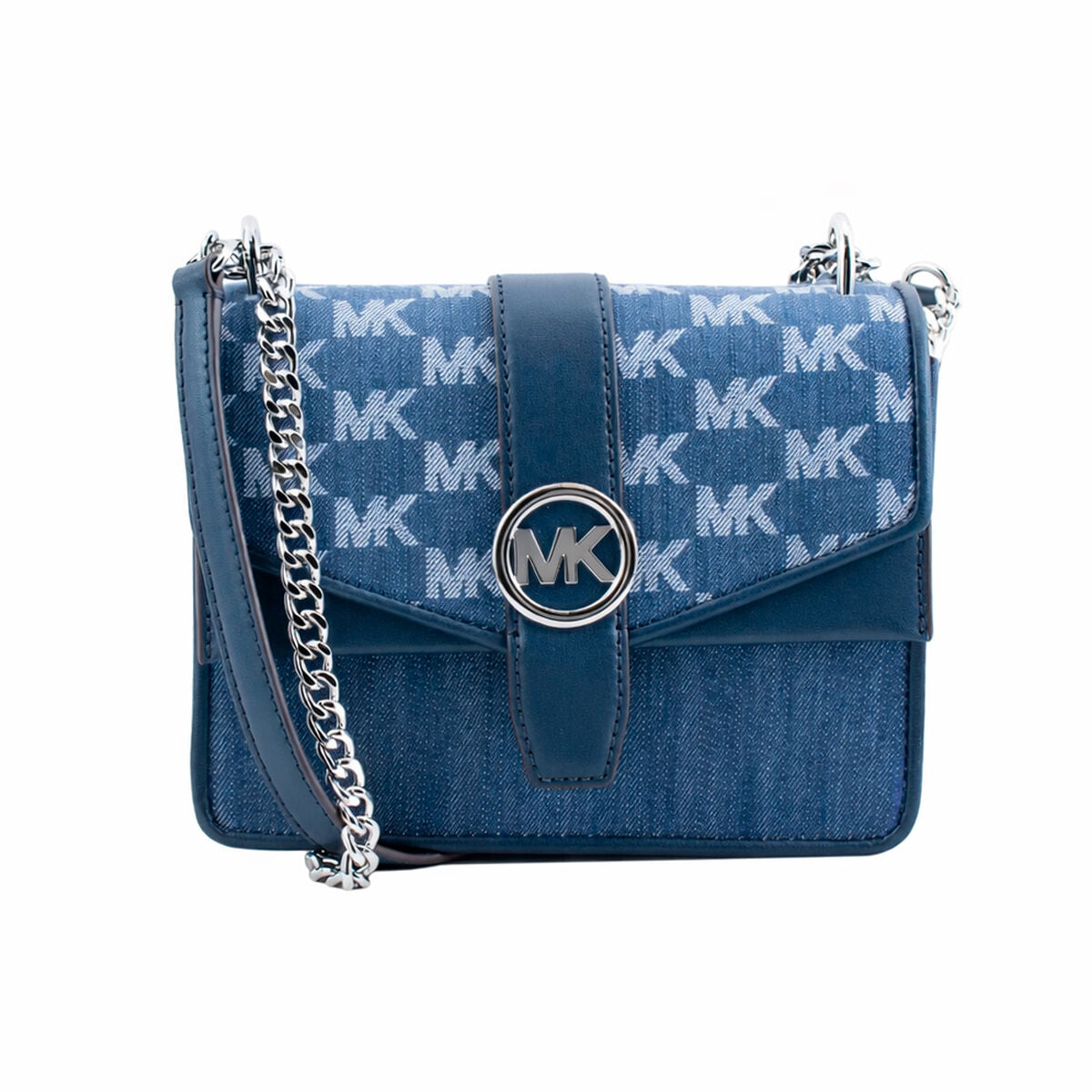 Umhängetasche Michael Kors GREENWICH Blau 21 x 15 x 8 cm