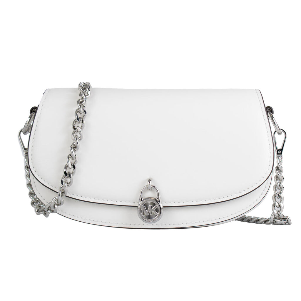 Umhängetasche Michael Kors Mila Weiß 23 x 12 x 6 cm