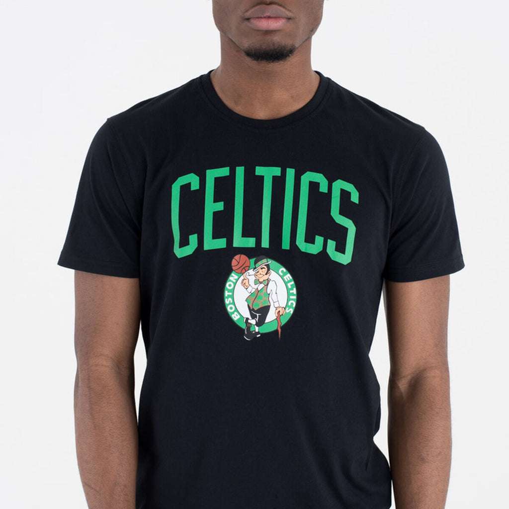 Kurzärmliges Sport T-Shirt New Era NOS NBA BOSCEL 60505459 Schwarz