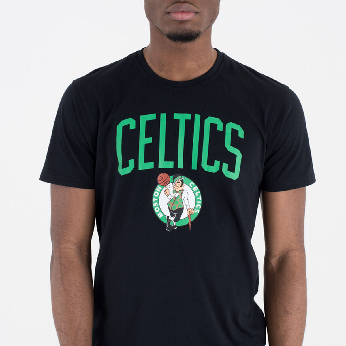 Kurzärmliges Sport T-Shirt New Era NOS NBA BOSCEL 60505459 Schwarz