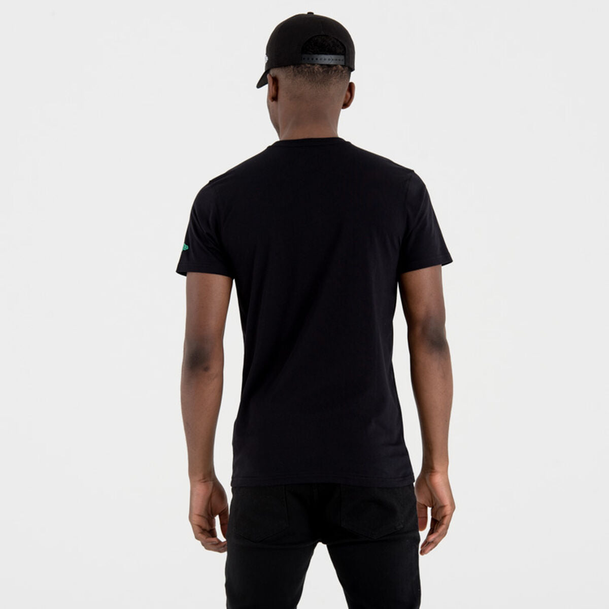 Kurzärmliges Sport T-Shirt New Era NOS NBA BOSCEL 60505459 Schwarz