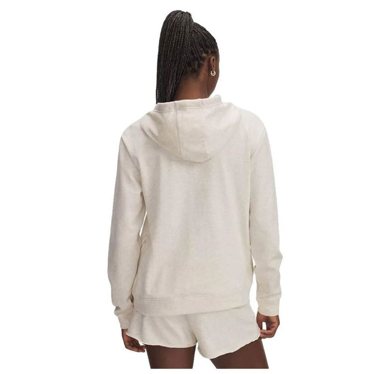 Damen Sweater mit Kapuze Under Armour Rival Terry Hoodie Weiß