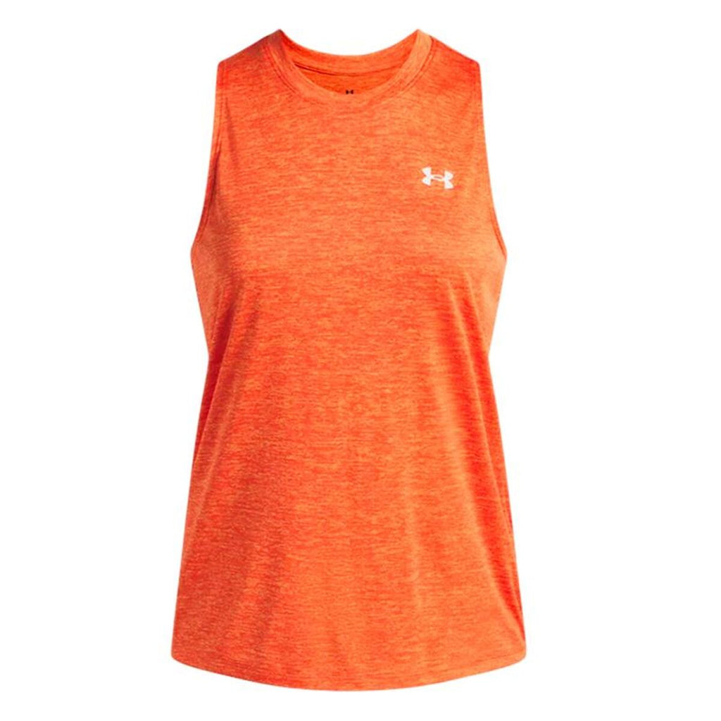 Ärmelloses Damen-T-Shirt Under Armour Tech Tank Twist Orange Fitness