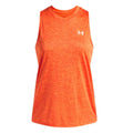 Ärmelloses Damen-T-Shirt Under Armour Tech Tank Twist Orange Fitness