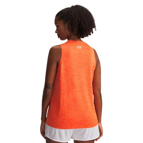 Ärmelloses Damen-T-Shirt Under Armour Tech Tank Twist Orange Fitness
