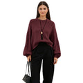 Strickpullover Rundhals Loose-Fit Damen – Bild 1 | LuxeStyle