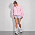 Western-Stil Hoodie mit Letter-Print