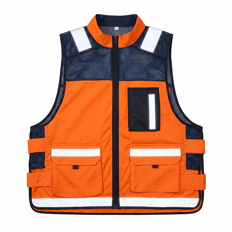 Reflektierende Outdoor Arbeitsweste für Herren – Ansicht 2