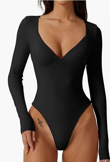 Elegante Damen T-back Strumpfanzug