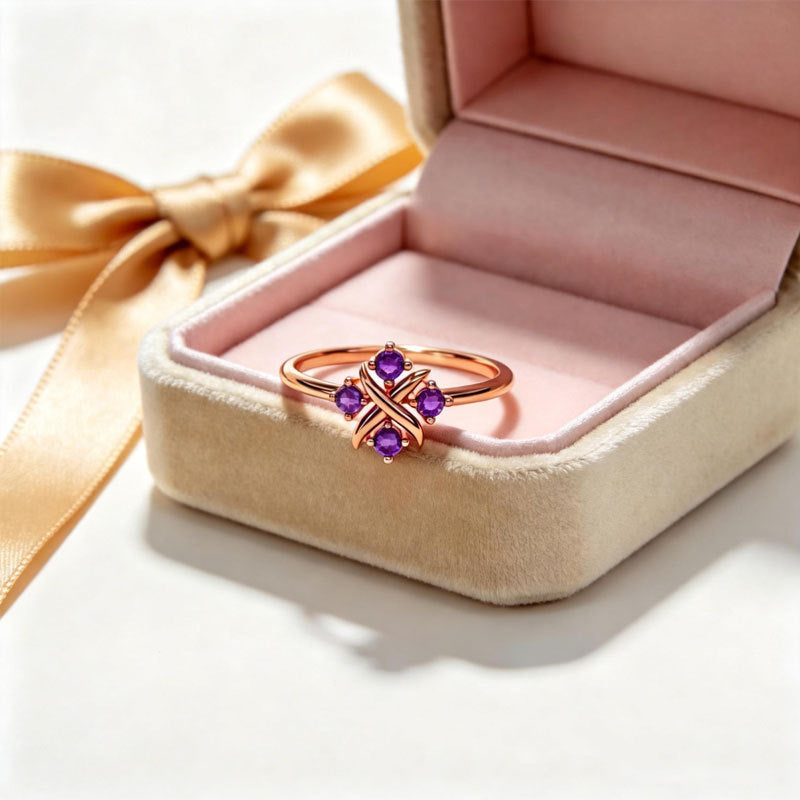 Vier-Stein Ring · Damen – Bild 4 | LuxeStyle