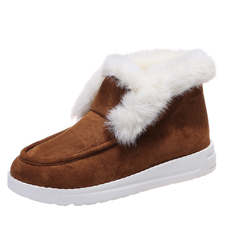Warme Winter Ankle Boots mit Plüschfutter