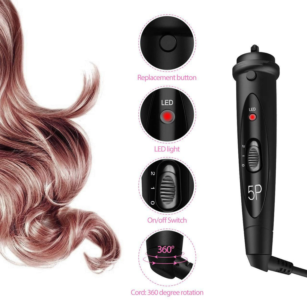 5-in-1 Keramik Lockenstab-Set