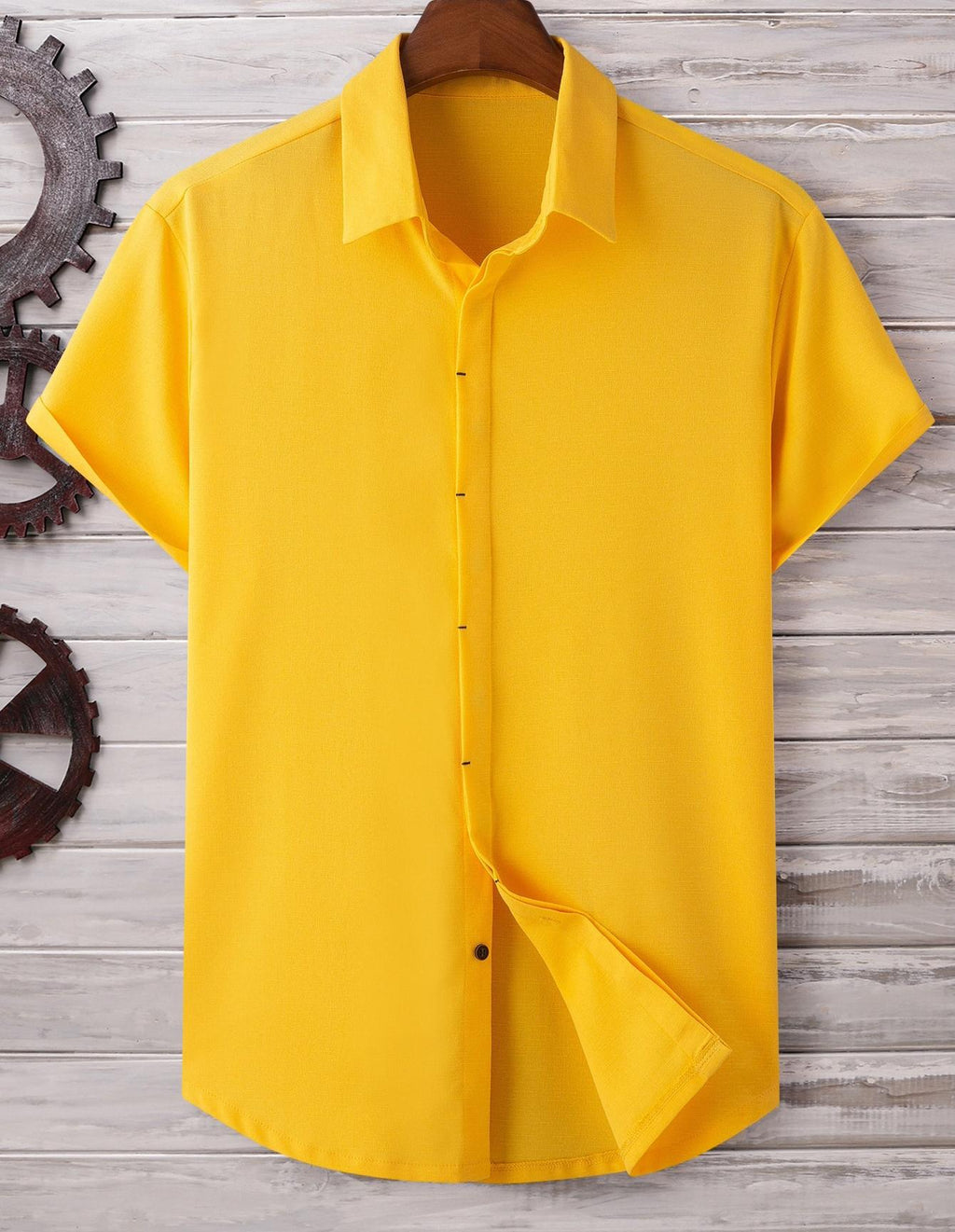 Kurzarm-Shirt für Herren – locker, einfarbig – Bild 6 | LuxeStyle