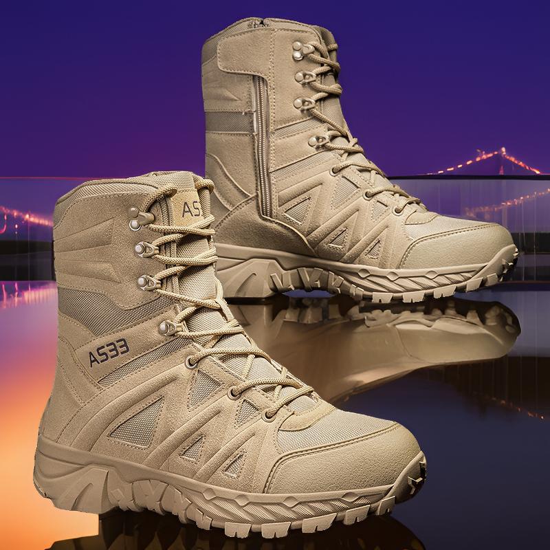 Atmungsaktive Lederhikingboots Outdoor & Arbeit