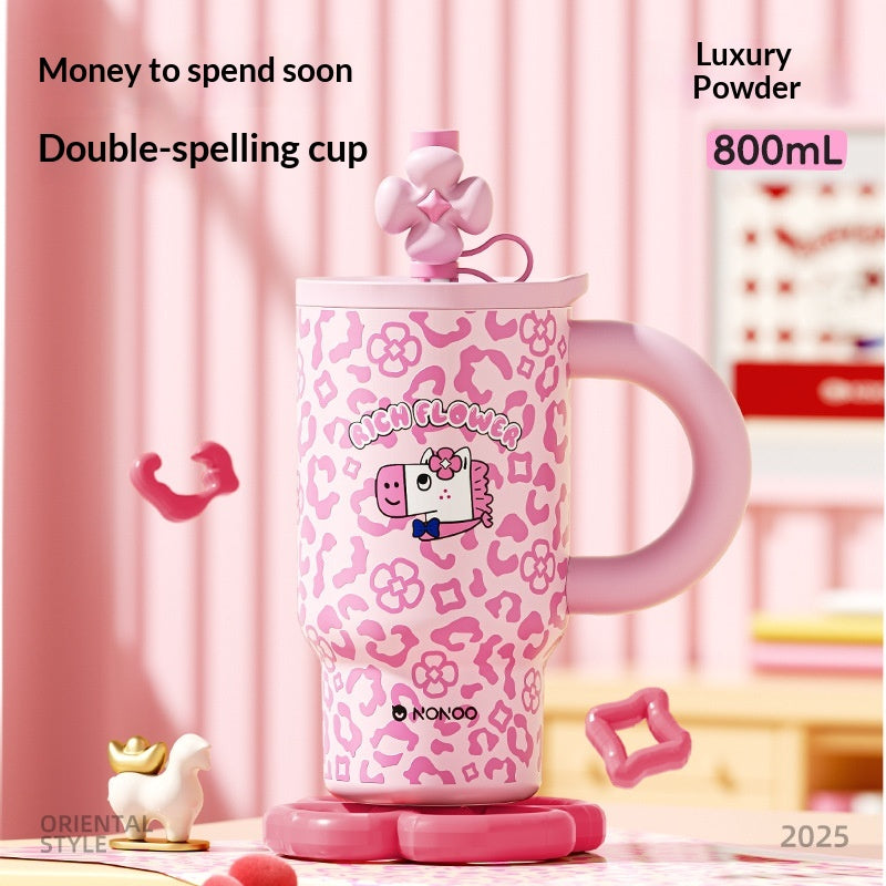 Lustige Leoparden-Tasse