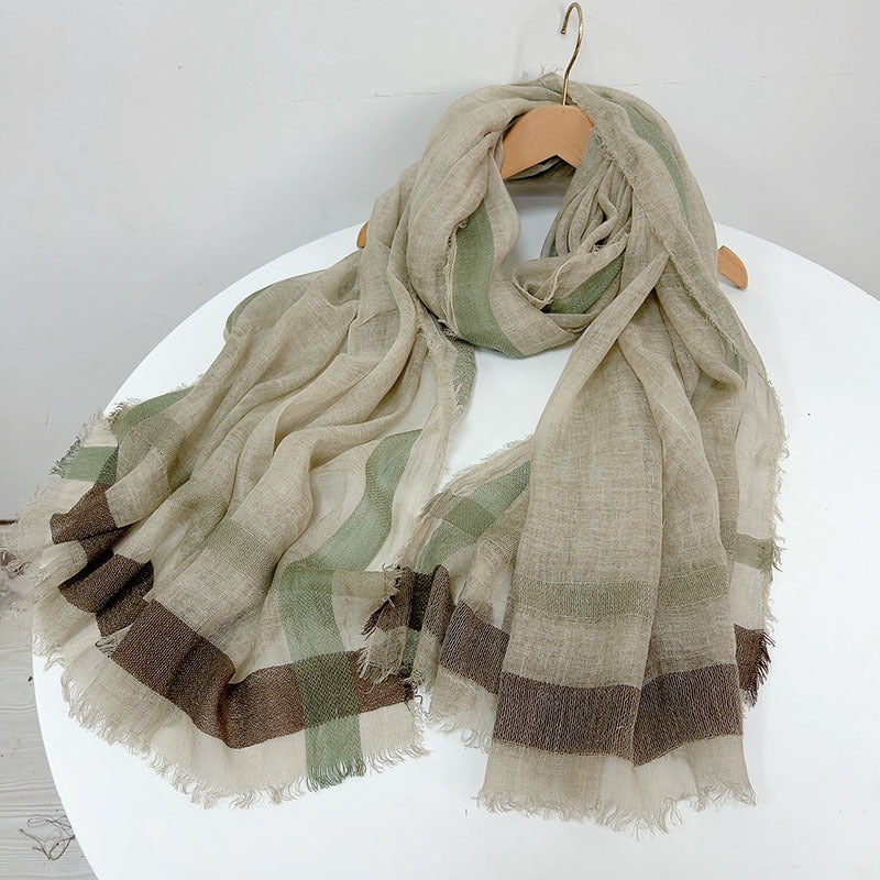 Wollschal in Grautönen – 100 × 210 cm – Bild 10 | LuxeStyle