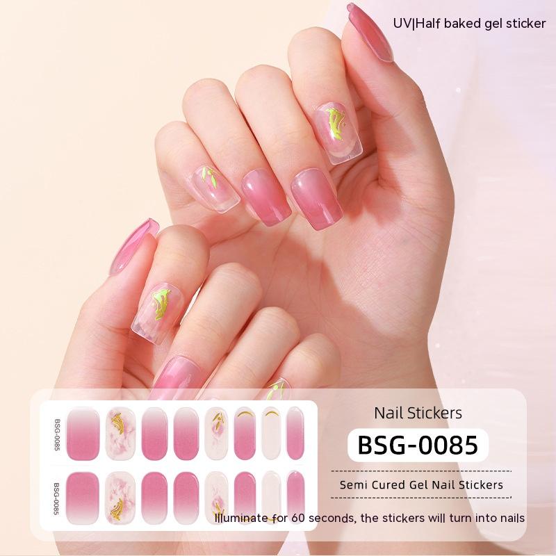 Semi-cured Gel-Nagelsticker 3D-Bronzing – Bild 9 | LuxeStyle