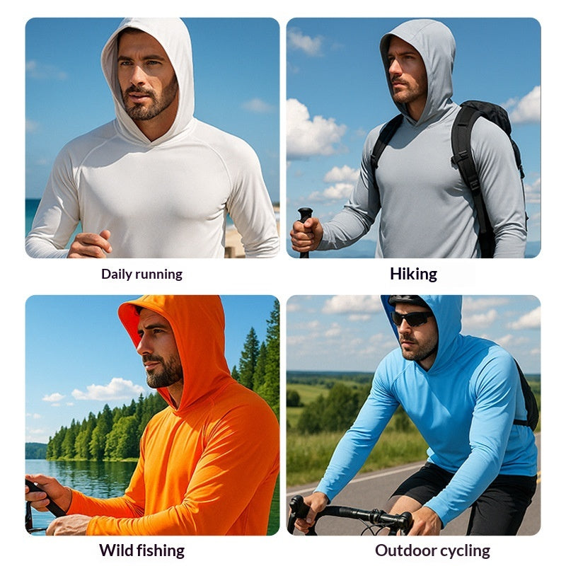Kapuzenjacke Slim-Fit mit UV-Schutz
