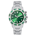 Diamantbesetzte Quarzuhr mit Leuchtzeigern | LuxeStyle
