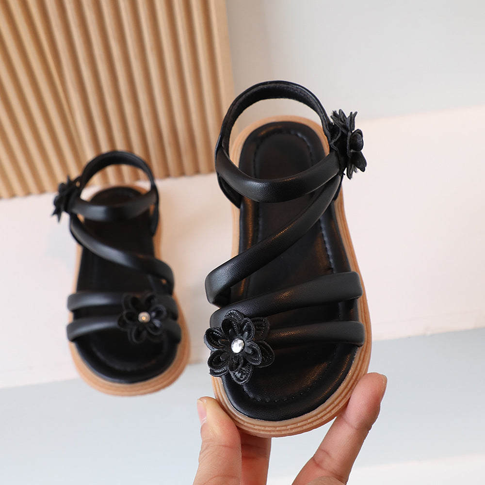 Weiche Rindflechtlaschensohle Sandalen