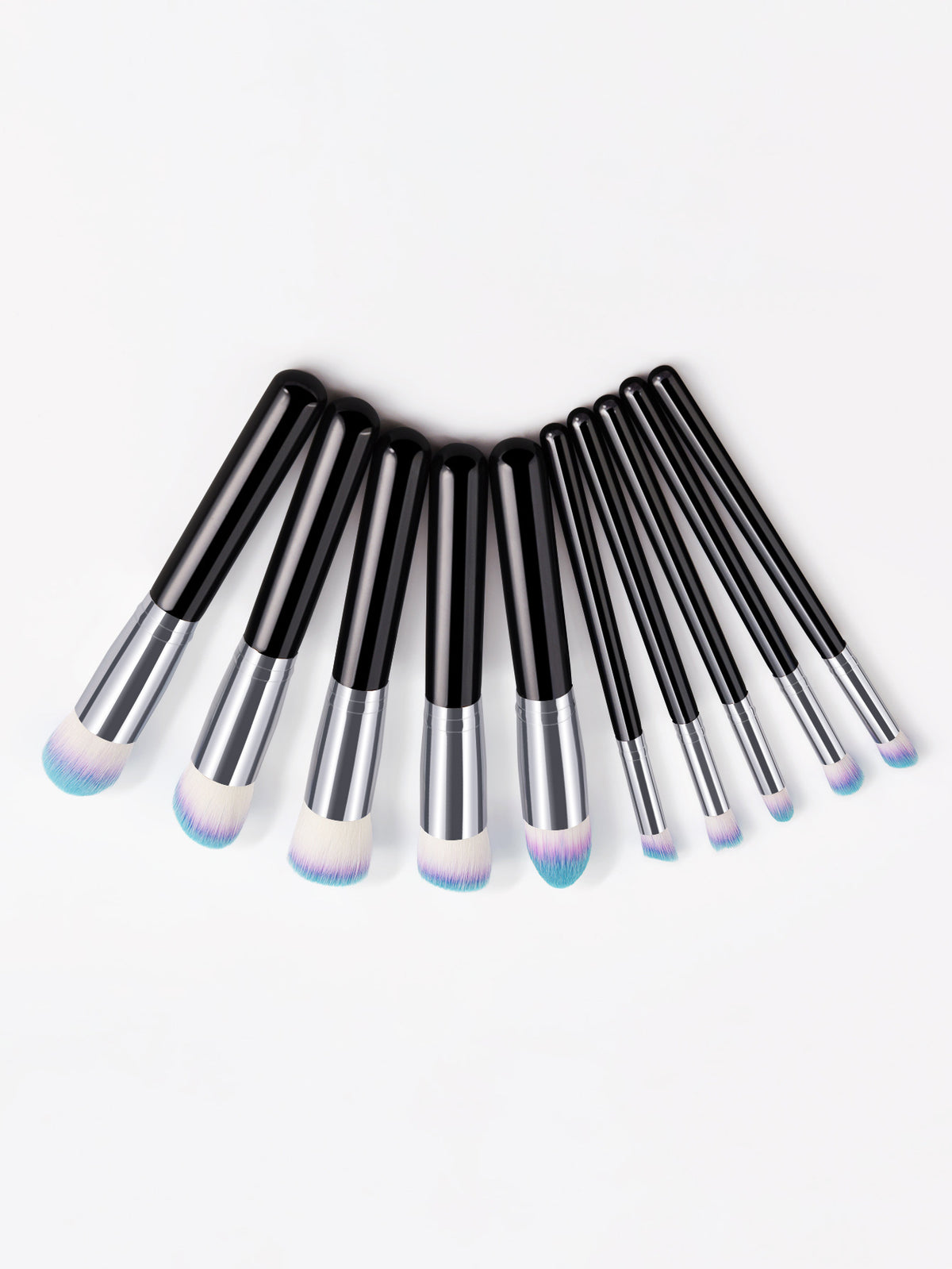 Makeup-Pinsel-Set 10 Stück mit Holzgriff | LuxeStyle
