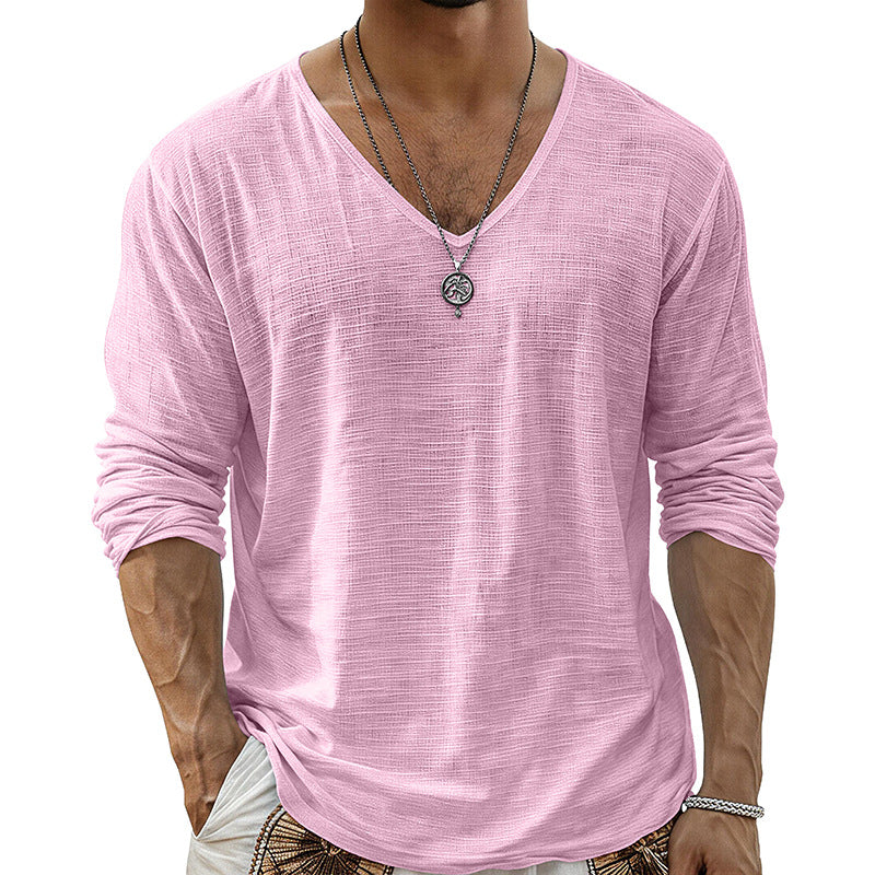 Loose-fit Baumwoll-Leinen Basis-Top – Bild 4 | LuxeStyle
