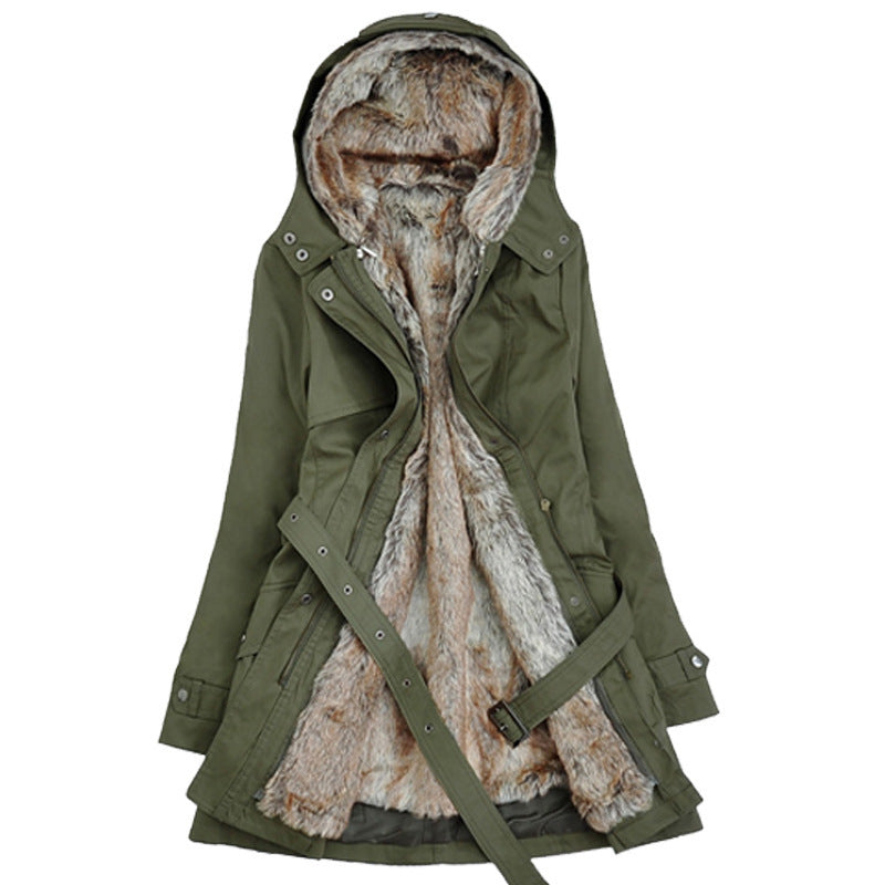 Wollfutter Baumwollmantel mittellang – Bild 3 | LuxeStyle