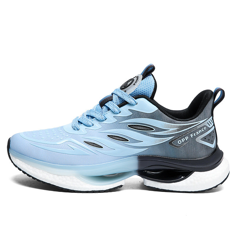 Sneaker aus Leder mit runder Zehenkappe – Bild 5 | LuxeStyle