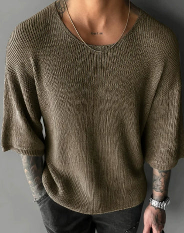 Langarmpullover mit V-Ausschnitt – Bild 6 | LuxeStyle