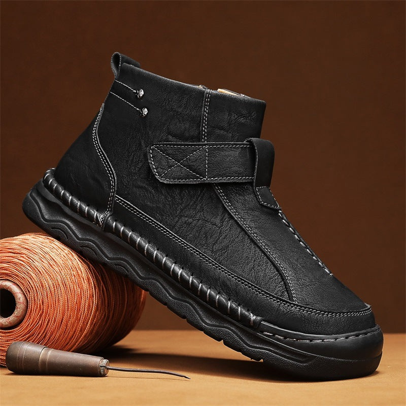 Herren Cargo Boots aus PU-Leder