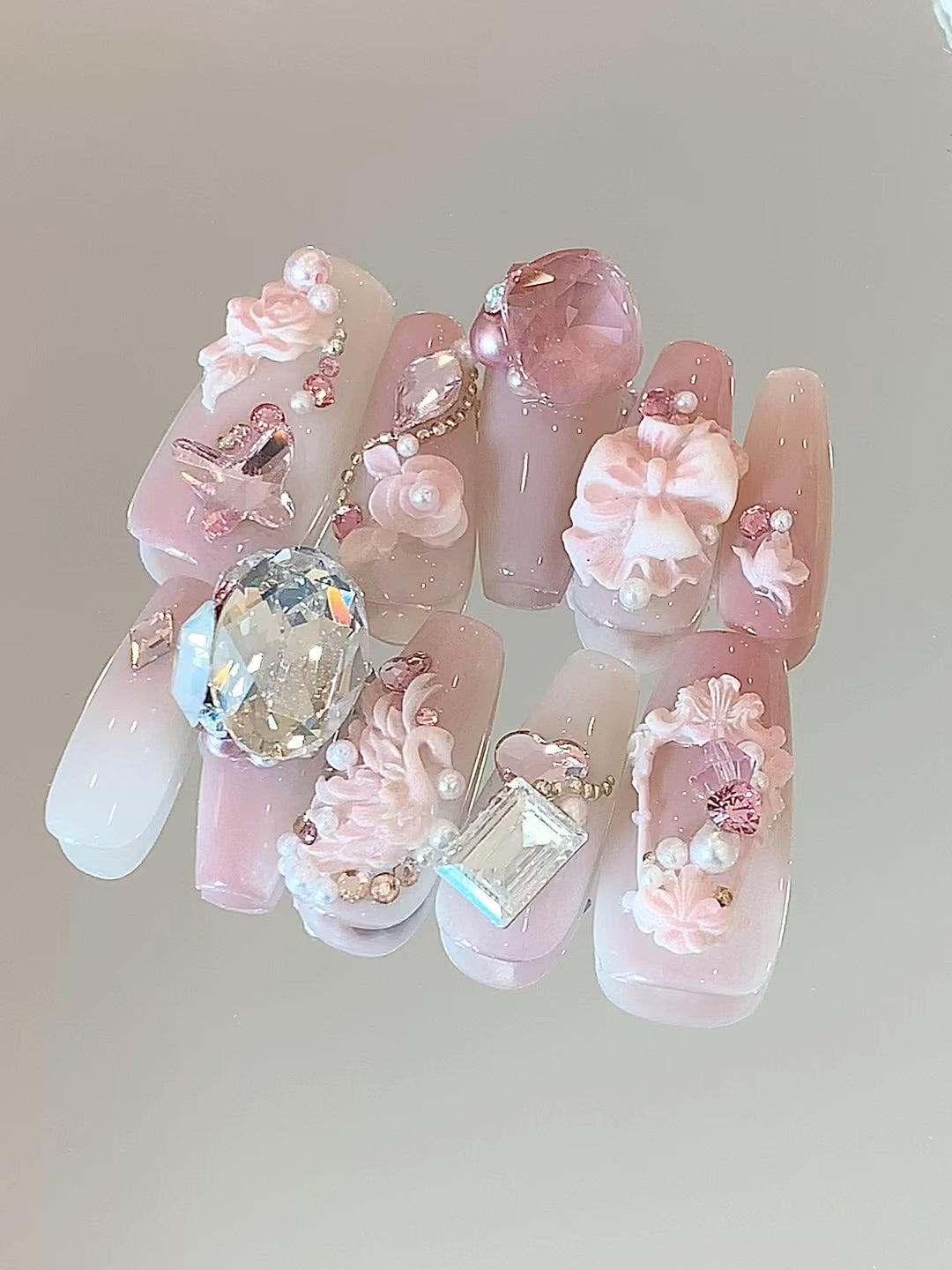 Fairy Light Luxury Crystal Wear Nägel – Bild 6 | LuxeStyle