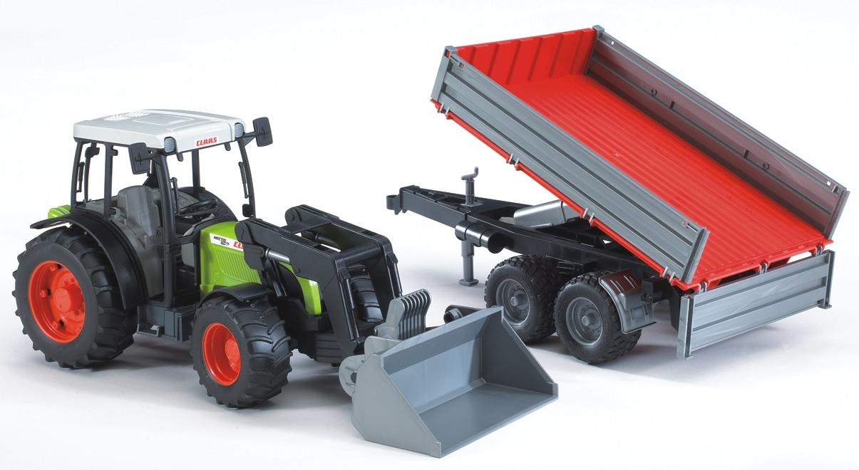 Claas Nectis 267 F mit Frontlader und Bordwandanhänger