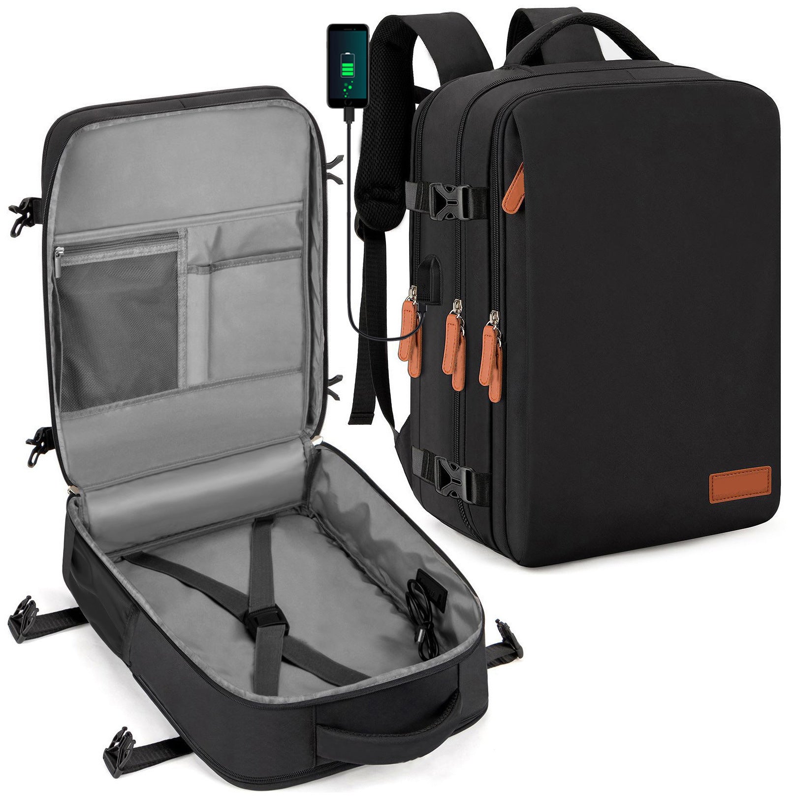 Herren-Rucksack Oxford Stoff