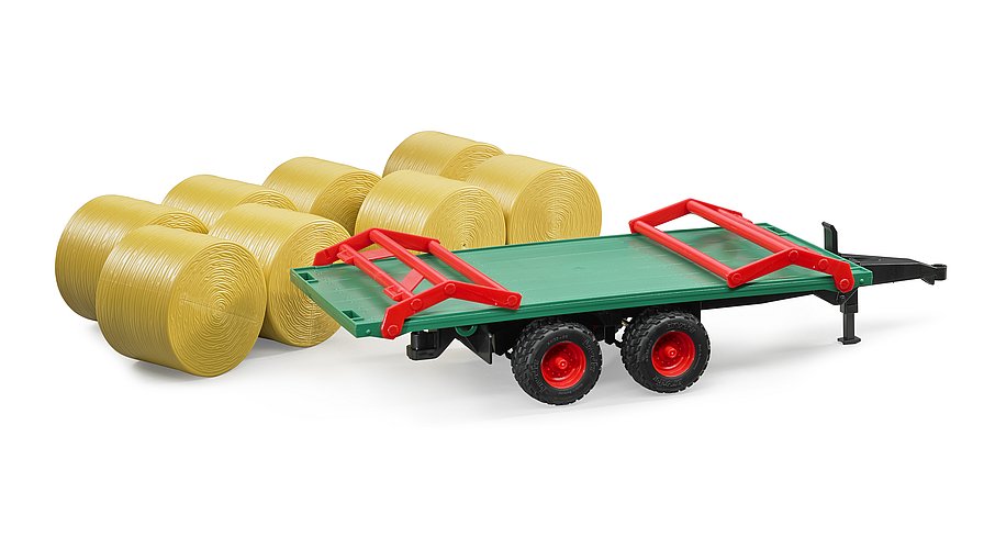 Ballentransportanhänger mit 8 Rundballen