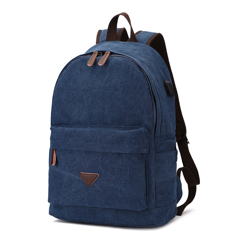 Canvas Rucksack mit USB-Anschluss – Bild 8 | LuxeStyle