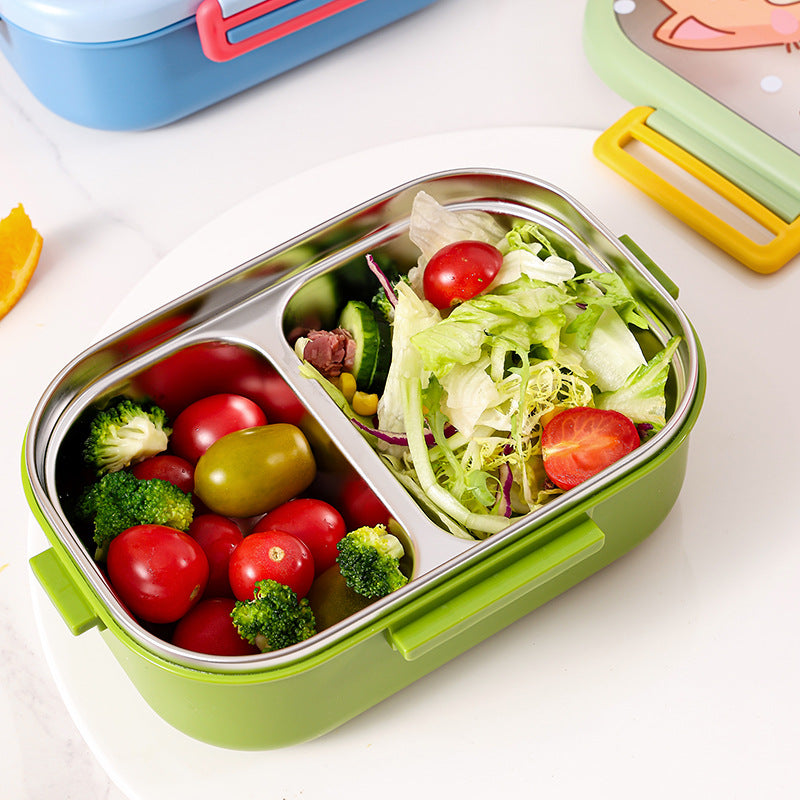 Lunchbox mit zwei Fächern, Edelstahl – Bild 9 | LuxeStyle