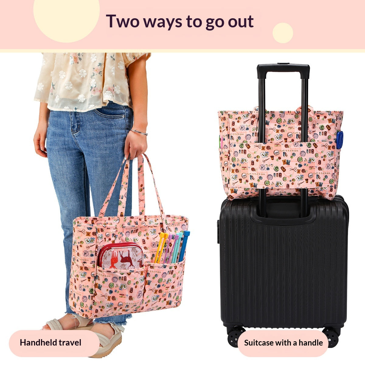 Trolley-Einsatztasche mit Schulterriemen – Bild 4 | LuxeStyle
