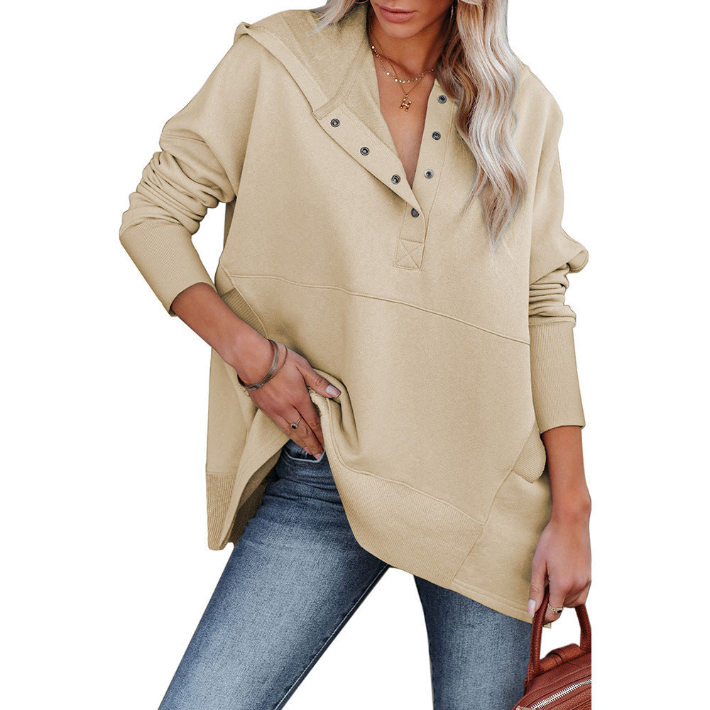 Lockerer Batwing Hoodie für Damen
