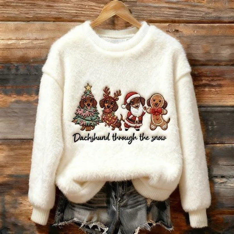 Kapuzen-Sweatshirt aus Flanell mit 3D-Effekt