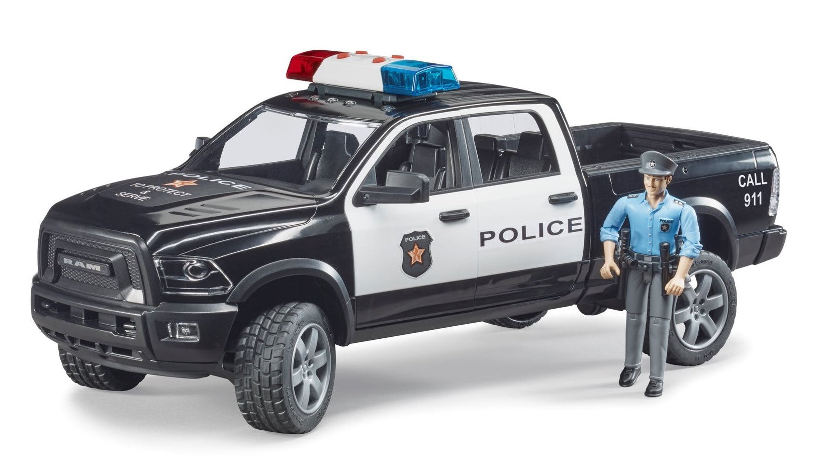 RAM 2500 Polizei Pickup mit Polizist