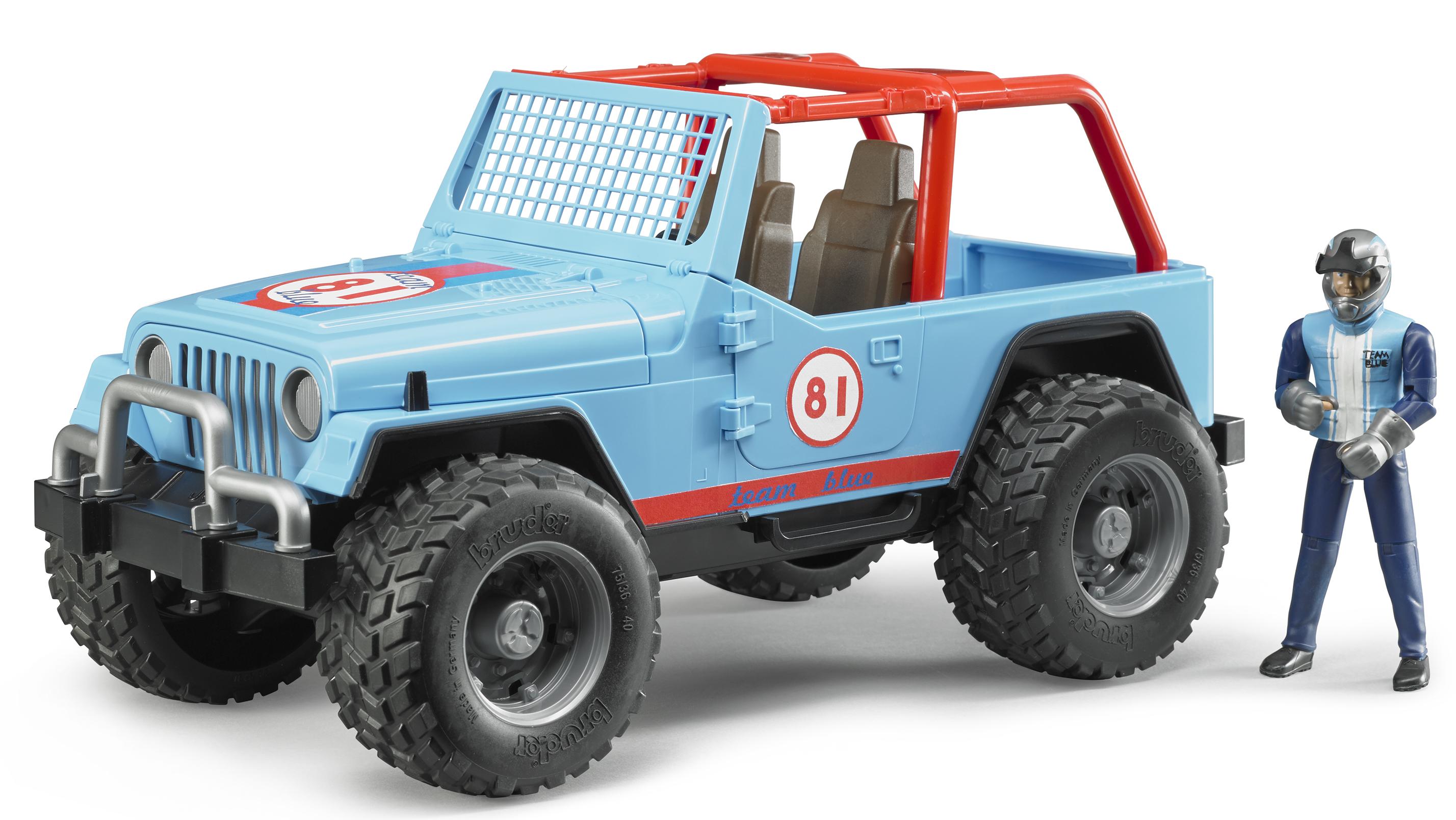 Jeep Cross Country Racer blau mit Rennfahrer