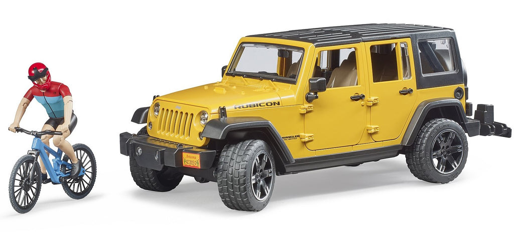 Jeep Wrangler Rubicon Unlimited mit Mountainbike und Radfahrer – Bild 1 | LuxeStyle