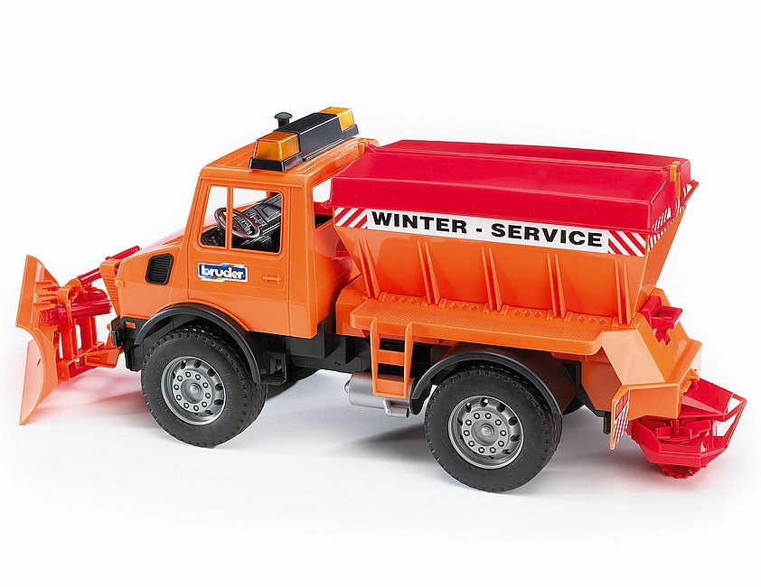 MB Unimog-Winterdienst mit Räumschild