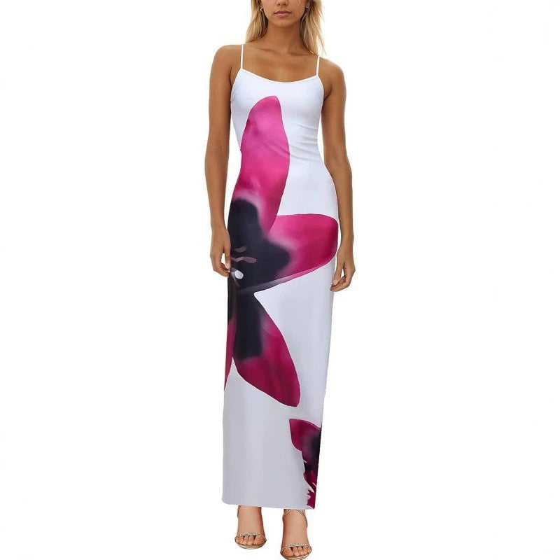 Bodycon Trägerkleid mit Blumenmuster – Bild 5 | LuxeStyle