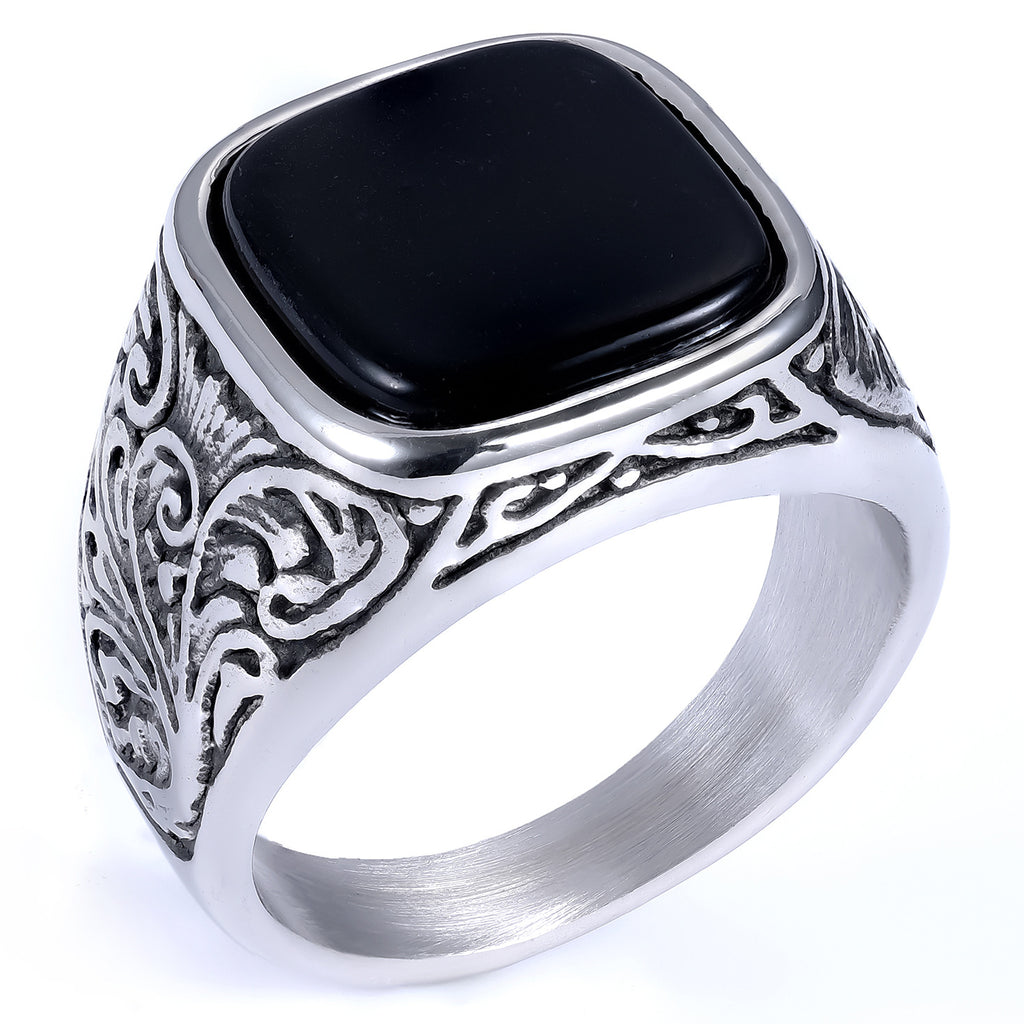 Türkis-Ring im schlichten Design